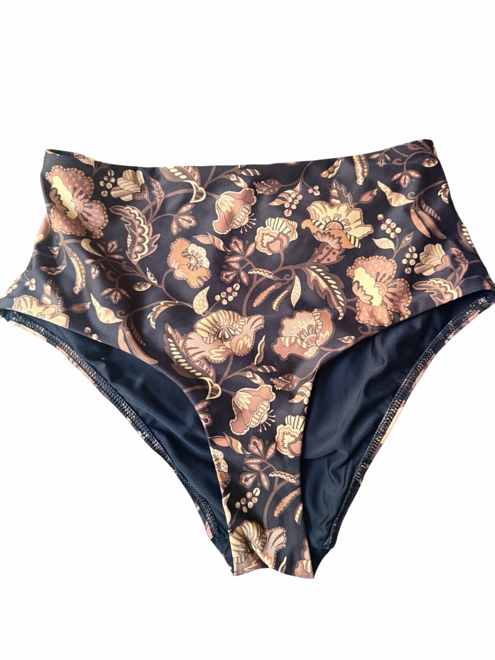 Matteau High Waist Floral Bikini Bottoms Brown Floral AU 8 US 4